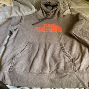 The North Face Men's Green Long Sleeve Pullover Hooded Sweatshirt Size Medium